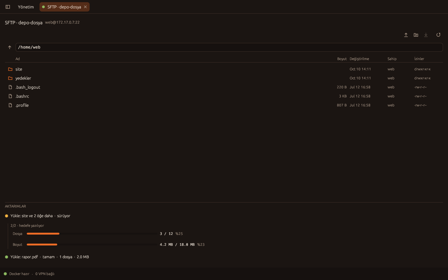 QuickSSH file manager